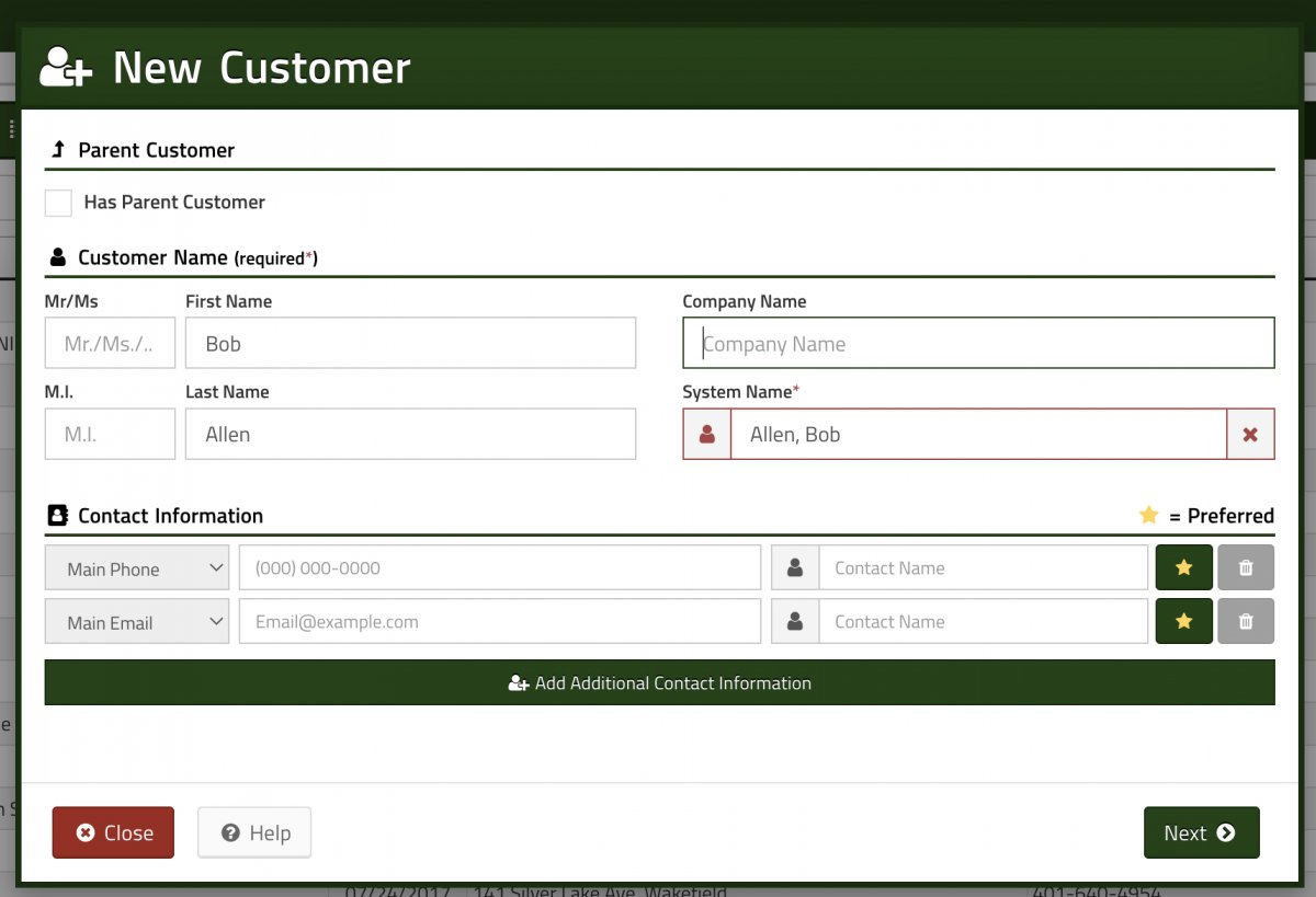 Adminmatic new customer