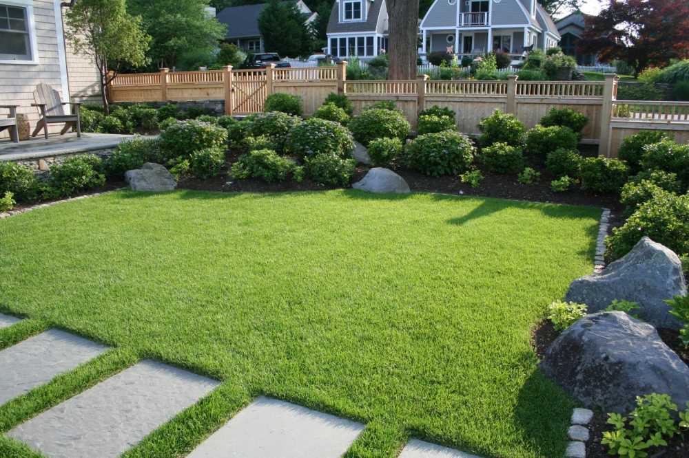 Atlantic designed and installed all the landscape elements in this